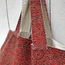 Load image into Gallery viewer, "Reversible Quilted Kantha Bag"
