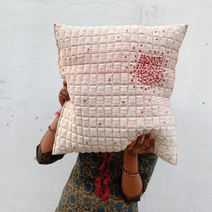 "Rafiq Ni Sujni- Ek Rang Bawaliyo Cushion Cover"