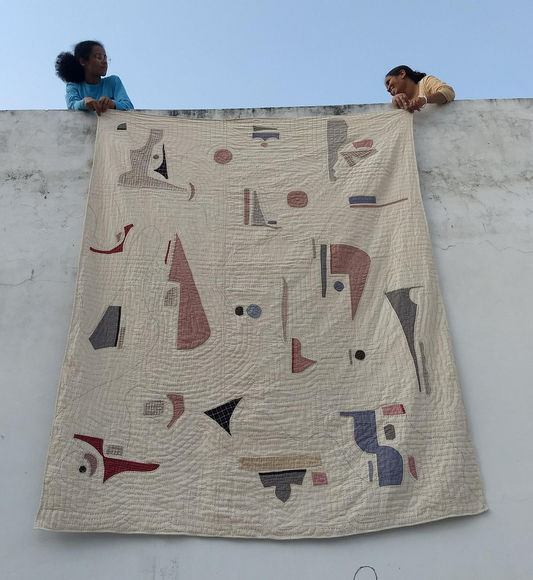 Wabi Sabi hand-sewn cotton Quilt - 3