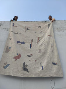 Wabi Sabi hand-sewn cotton Quilt - 2