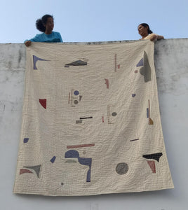 Wabi Sabi hand-sewn cotton Quilt - 4