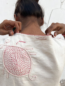 "Motif Kediyu- 8 Mtr -Unisex(White)"