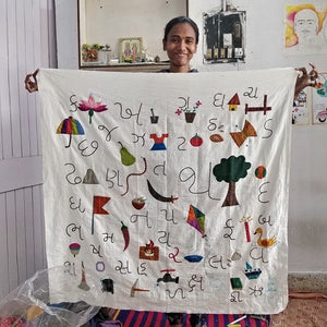 Kakko Quilt - Alphabet quilt
